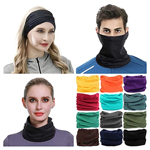 Image of VANCROWN Headband Neck Gaiter Head Wrap Headwear Face Mask Magic Scarf Bandana for Men and Women