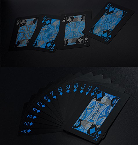Schwarze Spielkarten Wasserdichtes Pokerkarten Profi Poker Playing Cards Karte Spielkarte Playing Cards aus Plastik Top Qualität Plastic Poker – Bild 8