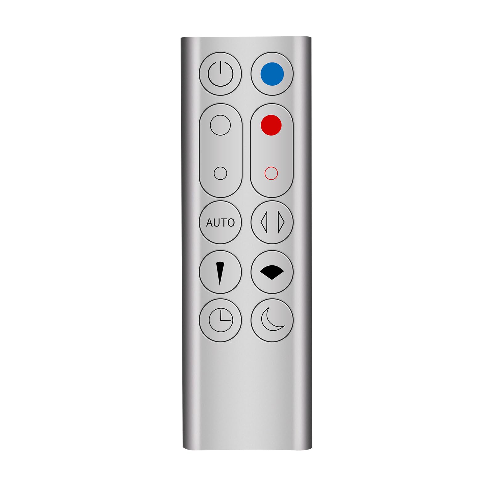 PZL Replacement Remote Control for Dyson Pure Hot + Cool Purifier Fan Heater HP02 HP03 - Without Magnetic Function, No Battery, Silver
