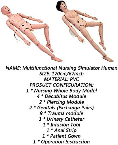 Nihe Nursing Skills Training Manikin Life Size Full Body Female Care Patient Human Model Multifunction Demonstration Mannequin Body #TOP2
