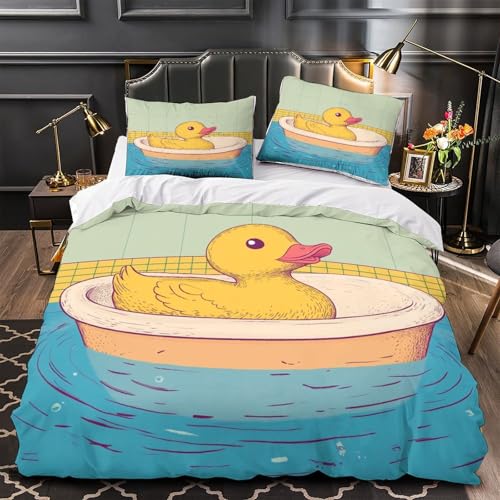 Parure de lit canard en caoutchouc pour chambre d'adolescent moderne