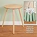 Collections Etc Wooden Round Side Accent Table, 20 Diameter x 25.5 Height Sturdy Classic Three-Legged Round Side Table for Use in Bedroom, Living Room or Entryway