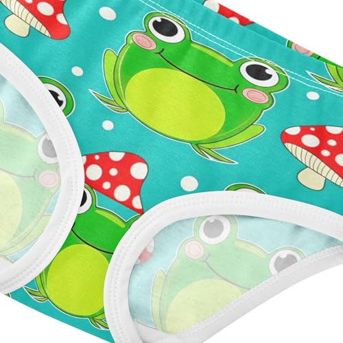 Animal Toddler Underwear Floral 2t Cotton Panties Little Girl Cute Frogs Red Mushrooms Teal Briefs Girls Undies4