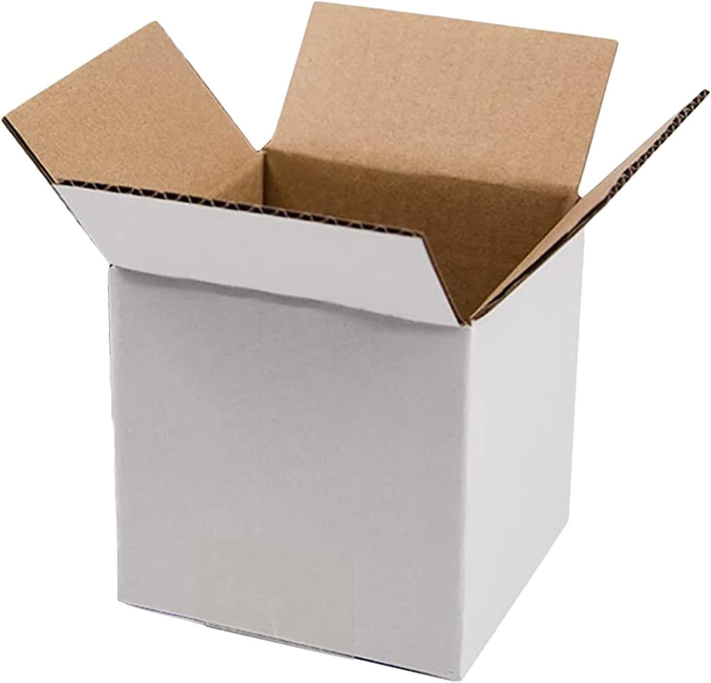 SAFWELMailing Cartons Small Cardboard Shipping Boxes Removal Storage Cube Box，20x20x20cm Corrugated Postal Shipping Box for Hat Books Storing Gifts Moving Packing (Color : 100 Pack)