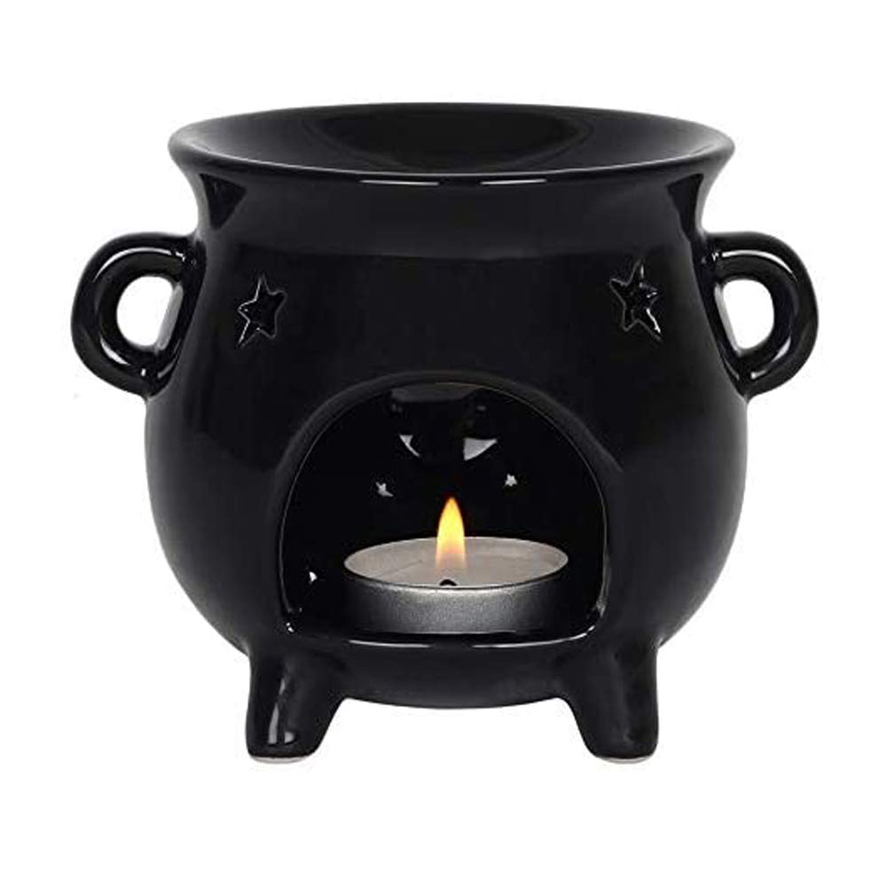 ZALE YARDLEY Oil Burner Cauldron Design, Fragrance Oils and Wax Melts Warmer Tea Light Candle Holder Perfect for Indoors to Fragrance the Home Aromatherapy
