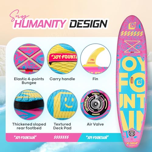 Image of 10.8'x31.5 inchx6 inch Premium Stand Up Paddle Boards for All Skill Levels with SUP Board Paddle Accessories, All-Round Inflatable Paddle Board for Adults & Youth