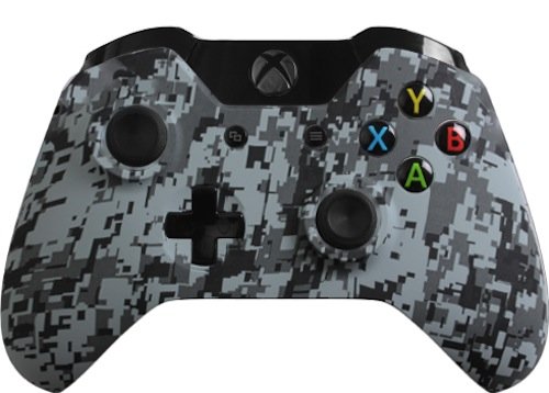Modded Xbox One Controller Special Edition Urban Camo with Rapid Fire, Drop Shot and more mods for Call of Duty: Ghosts and Battlefield 4