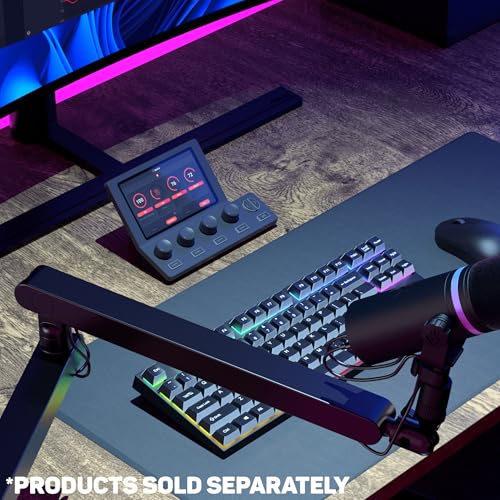 Image of BEACN Mic Stand (Dark) - Low Profile Adjustable Boom Arm, 360 Mount