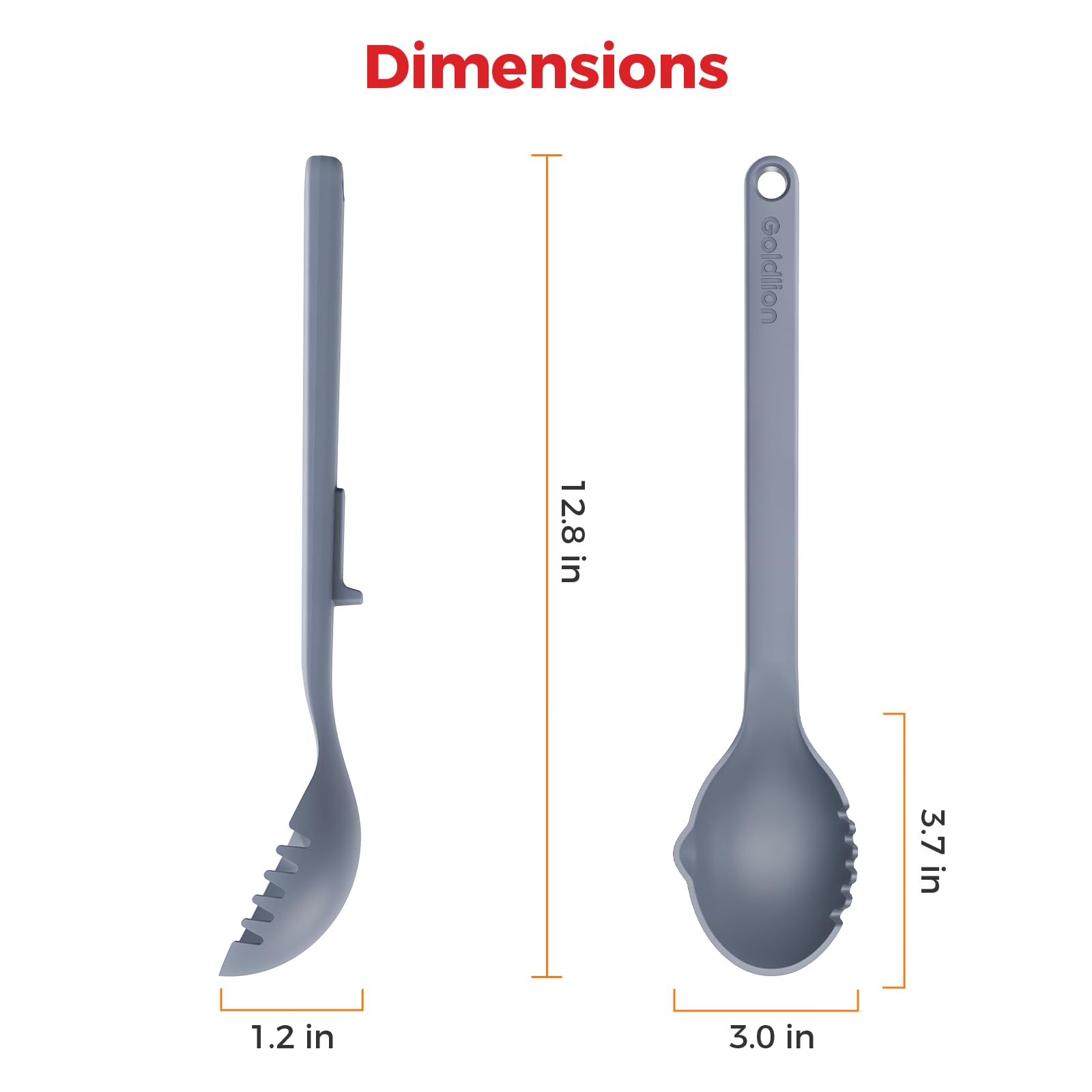 Amazon.com: Goldlion Silicone Spoon Soup Ladle Compatible with