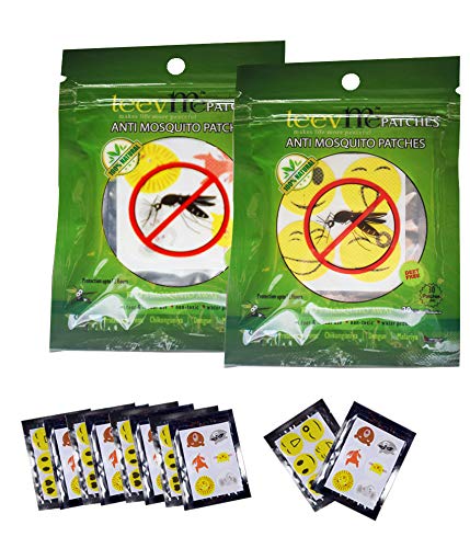 leevme mosquito repellent patch stickers for kids and adults - deet free natural plant-based ingredients - for travel, indoor, and outdoor activities (60 patches)
