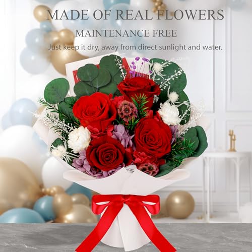 Perfectione Roses Preserved Flowers Bouquet(Medium) - Image 7