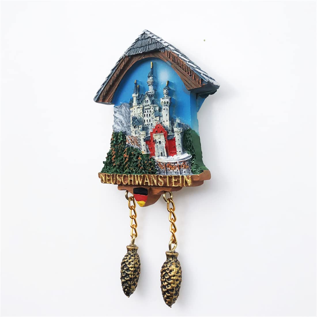 Amazon.co.jp: ノイシュヴァンシュタイン ドイツ 3D 鳩時計