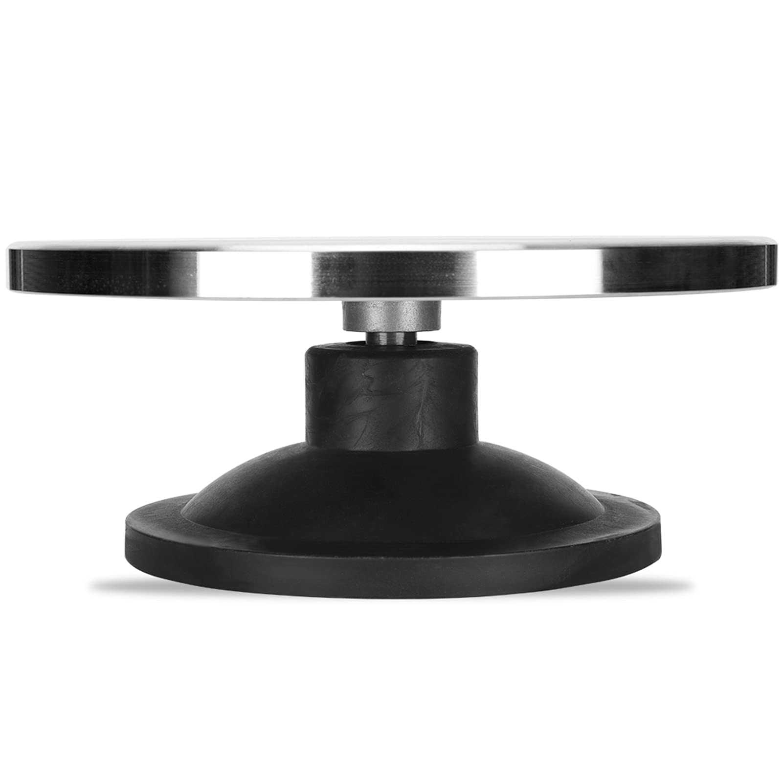 Koło do Rzeźbienia z łożyskami 25 Cm Gramofon do Ceramiki Dekorowanie i Modelowanie Ciast Konstrukcja Antypoślizgowa dla Hobbystów Artystów (Stop aluminium, tworzywo sztuczne 2)