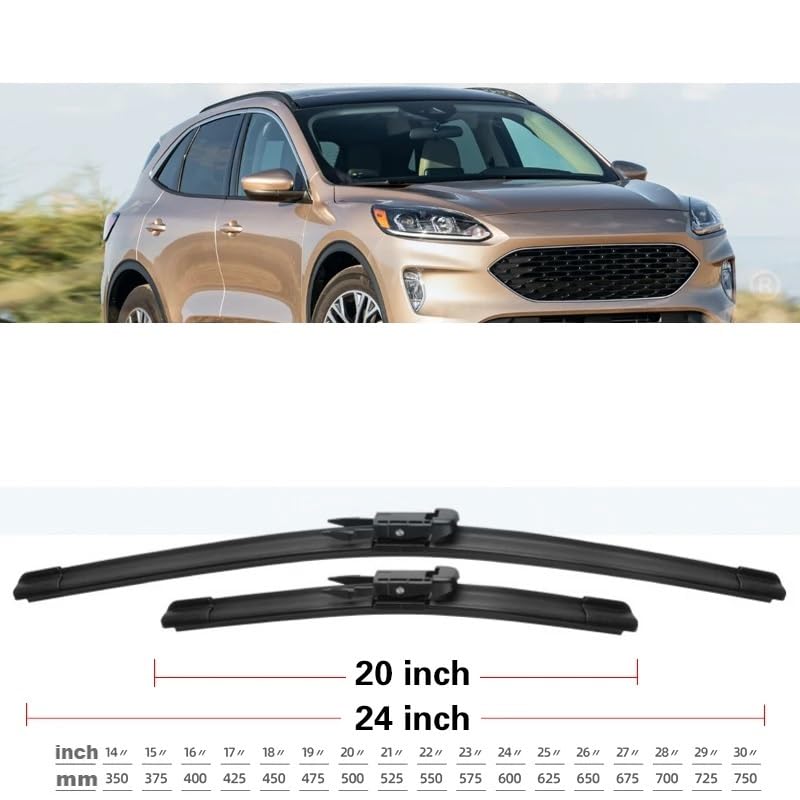 Balais d'essuie-glace de voiture Ford Kuga performance durable