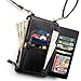 Claasico Womens Crossbody Wallet & Phone Case | iPhone/Samsung/LG Magnet Cell Pouch & Handbag, Black