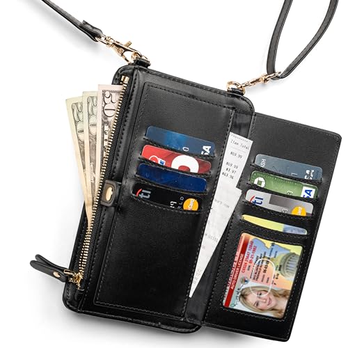 Claasico Crossbody Phone Purse for Women – RFID Phone Case Wallet w/Magnetic Closure & Separate Zipper Pocket Crossbody Bag2