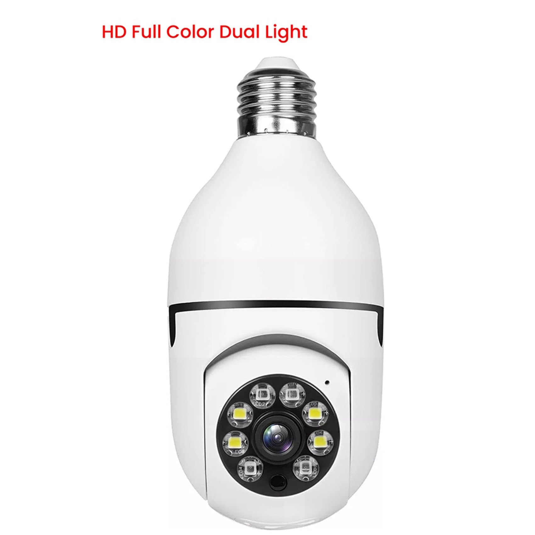 3X 5G WiFi Ampoule Vision Nocturne CaméRa Surveillance Pleine Couleur Automatique Suivi Humain VidéO Moniteur de SéCurité Cam