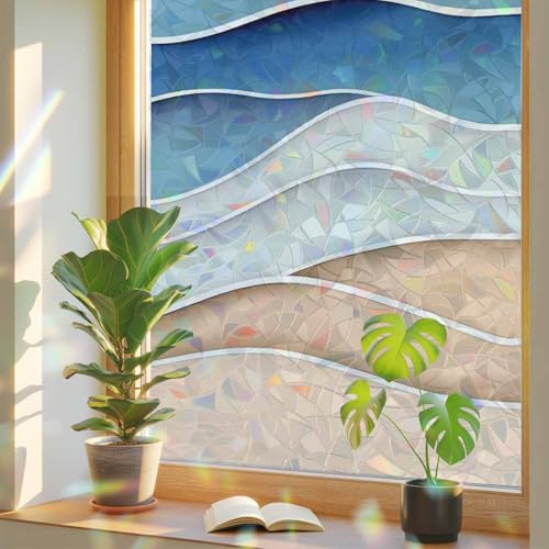 Vinilo decorativo de ventana azul claro 17.7x78.7 in miniatura 1