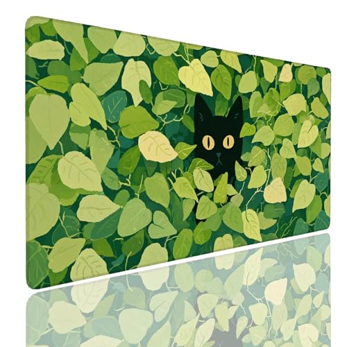 Tapis de souris XL gamer large tapis de bureau motif Leaf 700x400