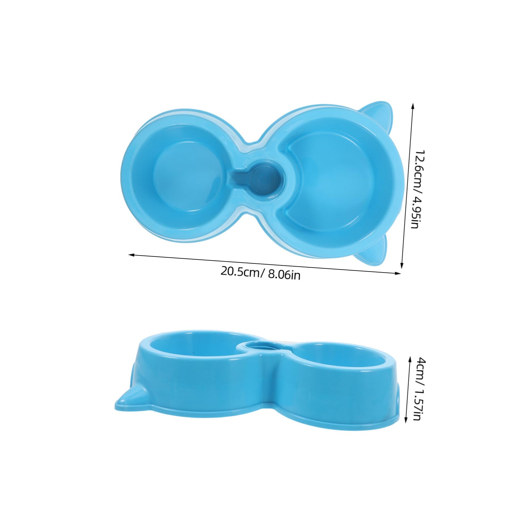 HOUDERCO Abs Material Pet Food Bowls Dog Feeder Automatic Water Bottle Compatibility Easy-Clean Puppies