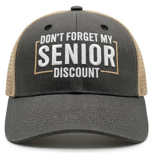 InnoBeta Senior Citizen Gifts Cap for Men, Funny Adjustable Embroidered Hat Gifts for Old People,...