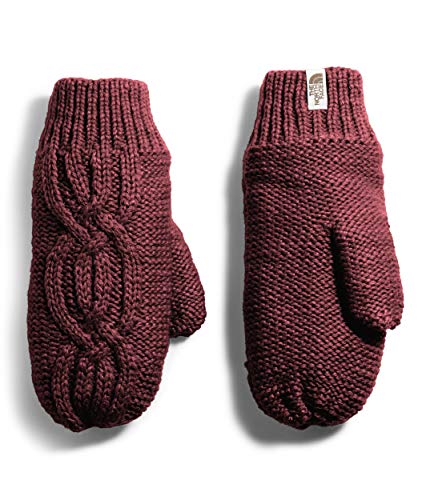 The North Face Women's Cable Minna Mitt, Deep Garnet Red, M/L
