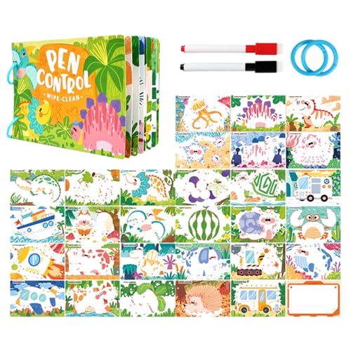 Juego de cartas para control del lápiz infantil y motricidad fina