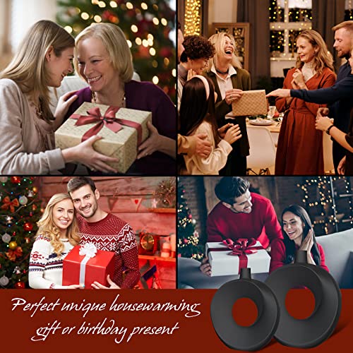 Eapele Ceramic Vase, Round Donut Vase Pampas Flower Vase, Minimalist Nordic Boho Ins Style For Wedding Dinner Table Living Room Office Bedroom, Decorative Gift （Black） #TOP5