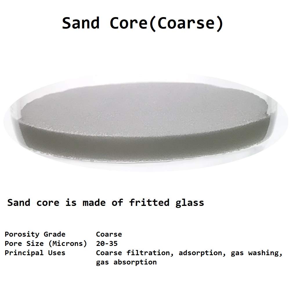 Laboy Verre d'extraction Dé à Coudre Compatible avec extracteur de grande taille 45 * 130 mm en hauteur O.d.x épais Prorosity