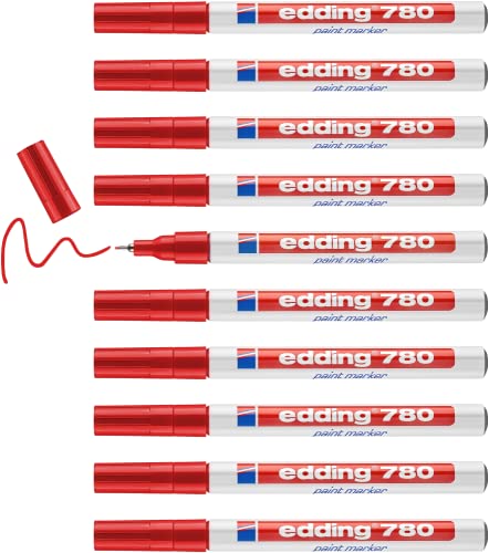 edding 780 Paint Marker - Red (Pack of 10)