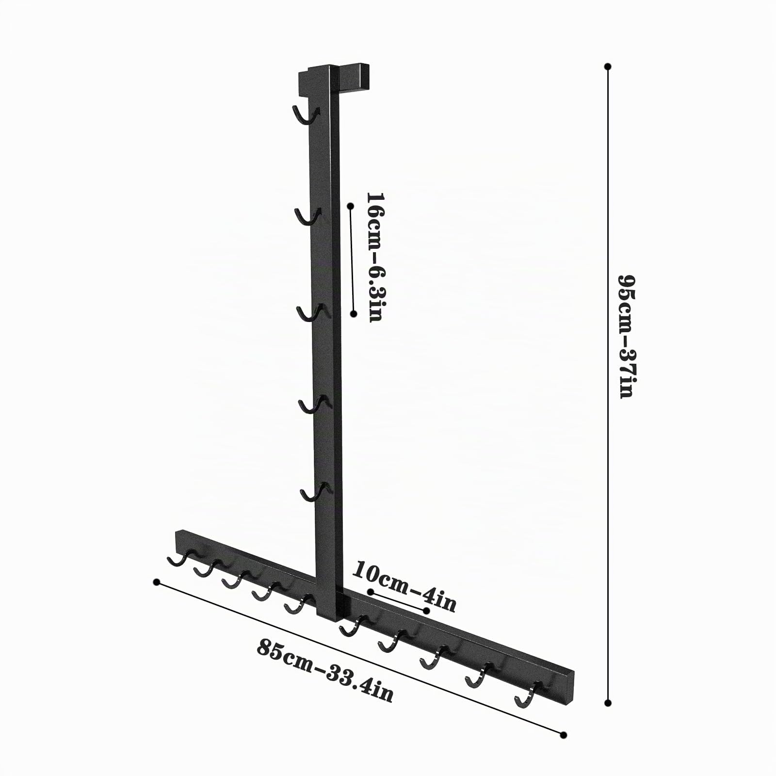 LAT - Barra porta accessori da palestra, organizer per accessori da palestra, accessori Lat LAT per diverse maniglie dei cavi, supporto resistente per il fitness a casa e a parete