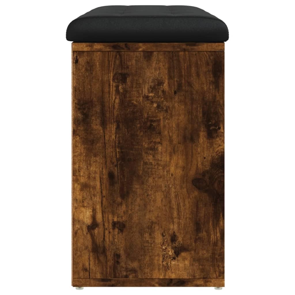 Panca Porta Scarpe Rovere Fumo 105,5x32x57,5 cm