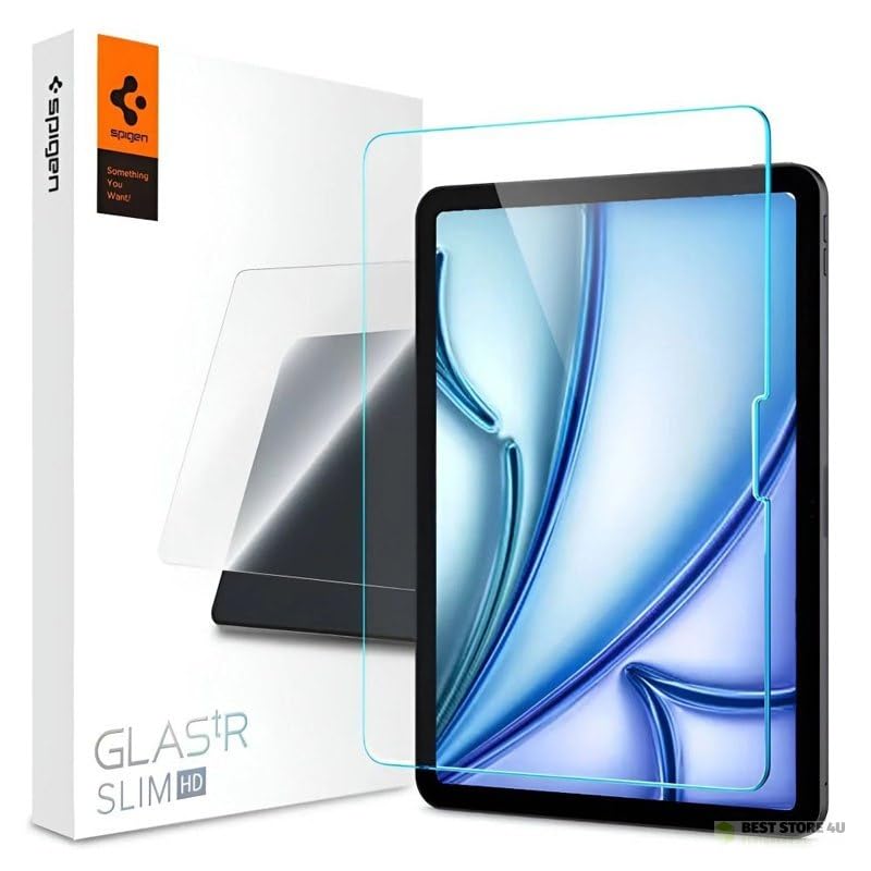 Spigen iPad Air 11" (M4 2026 / M3 2025 / M2 2024) ile Uyumlu Cam Ekran Koruyucu GLAS.tR Slim HD Şeffaf - AGL07797 (Spigen TR Garantili)