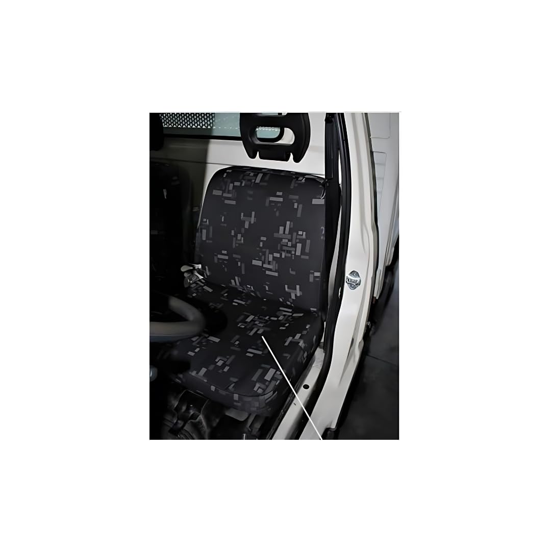 Italfodere - Coppia di Coprisedili Auto anteriori - Compatibili con Porter - Fatti a Mano - Facili da installare - Cotone - Gommapiuma e Poliestere - Accessori Auto Interno - Made in Italy - Grigio 33