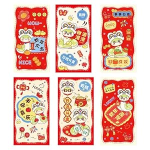 Oajabbge 30 Stück Schlangenjahr Geldumschläge Hongbao