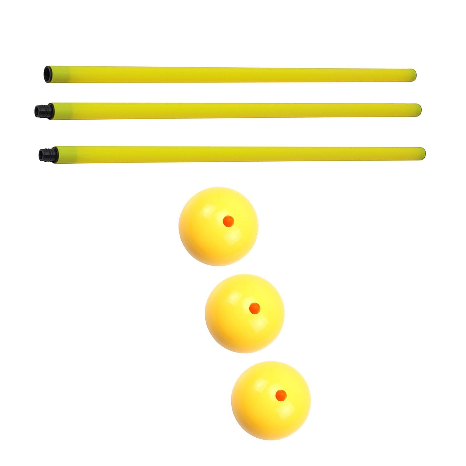 Paletto per Porta da Calcio, Strumento di Allenamento, Cartello, Segnalatore di Ostacoli, Asta E Base, 3 Set