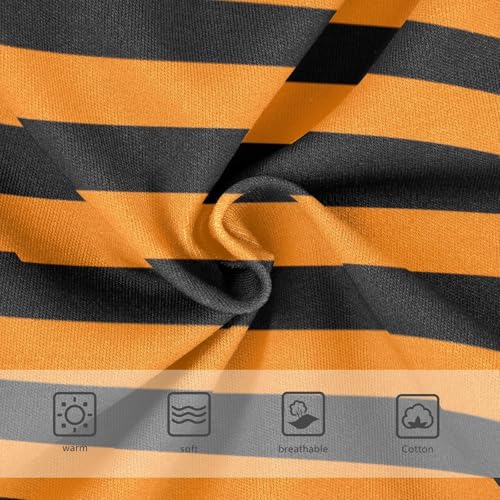 Black Orange Stripe Toddler Girls's Underwear 2T3