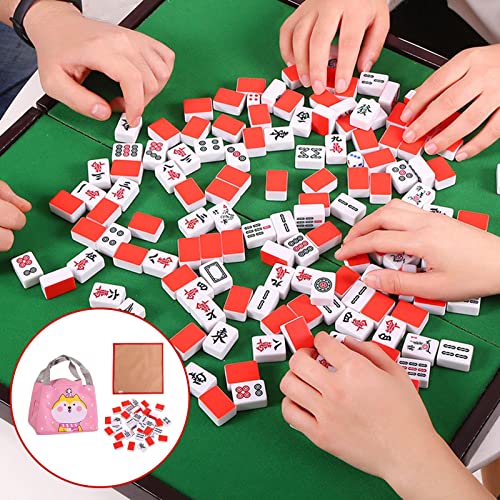 Set chino de Majiang con 144 fichas de melamina miniatura 2