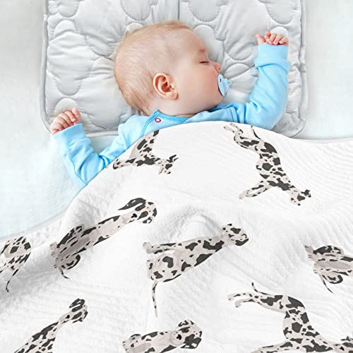 Image of Swaddle Blanket Great Dane Dog Cotton for Infants, Receiving, Lightweight Soft Swaddling for Crib, Stroller, Nursery, 30x40 in
