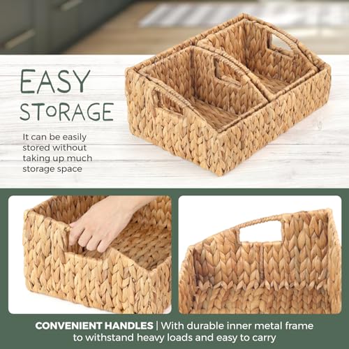 Set-of-3-Handwoven-Storage-Baskets--Decorative-Natural-Wicker-Organizer-Bins-with-Built-in-Handles-for-Bathroom-Kitchen-Pantry-Nursery-Closet-Laundry-Living-Room-and-Home-Use