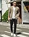 COOFANDY Mens Cardigan Sweaters Long Sleeve V Neck Cardigans Lightweight Knitted Button Down Sweaters with Pockets Khaki