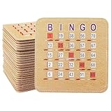 GSE Games & Sports Expert 5 Ply Stitched Shutter Bingo Cards with Fingertip Quick Clear Shutter Slide (25-Pack)
