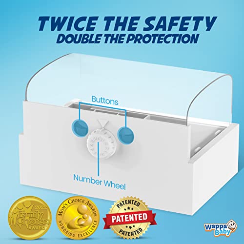image for Wappa Baby Clear Outlet Cover Box [Patented] Double Lock for Much Bett