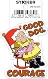 Ata-Boy Courage The Cowardly Dog Good Dog 3 Inch Die Cut Vinyl Sticker
