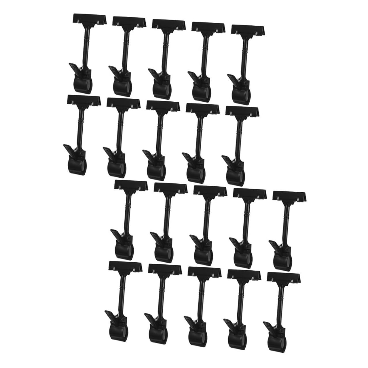 21 pezzi Clip per Cartellini Rotanti in Plastica Portatarghette Resistenti per Supermercati e Negozi al Dettaglio Supporto Multifunzione per Esposizione Promozioni e