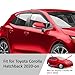 Voron Glass Tape-on Extra Durable Rain Guards for Toyota Corolla 2020-2026 Hatchback, Window Deflectors, Vent Window Visors, 4 Pieces - 100265