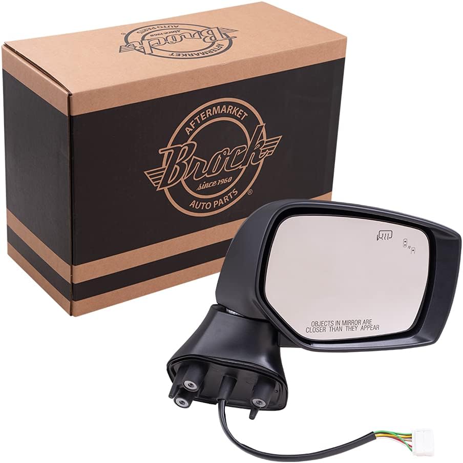 Brock Passenger Side Power Mirror with Heat Signal & Blind Spot Detection (Right)