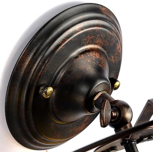 Industrial Edison Vintage Wall Sconce - LITFAD 12" 3 Light Wall Lamp in Fan Shape Wall Sconce Fixture Lighting Copper Finish