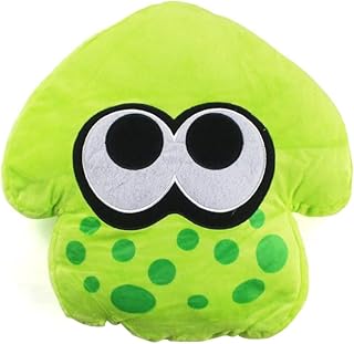 Ruleewe Squid Plush Toy Marie Callie Squid Sisters Plushies Doll Stuffed Animal Figures Pillow Green Squid Soft Gift (Green)