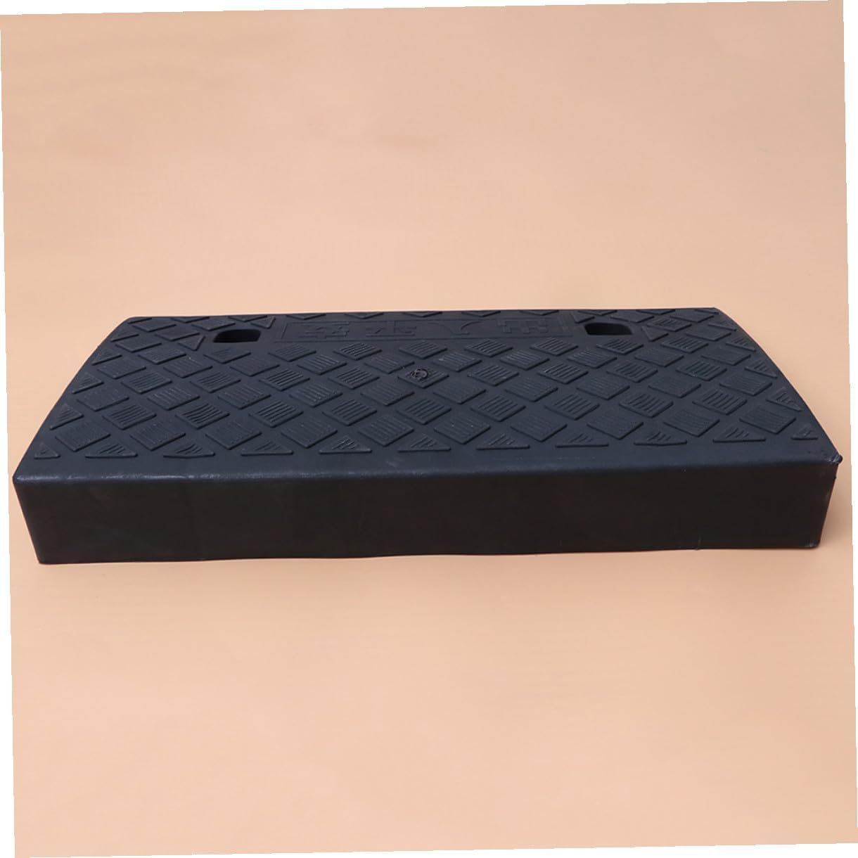 Rubber Vehicle Slope Ramp 50x27x9cm Black Plastic Loading Ramp for Car Curb Driveway Use Motorcycle Powersports